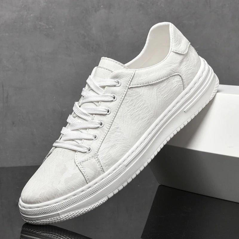 Męskie Sneakersy Przeszywana Cholewka Czysta Linia Sylwetki