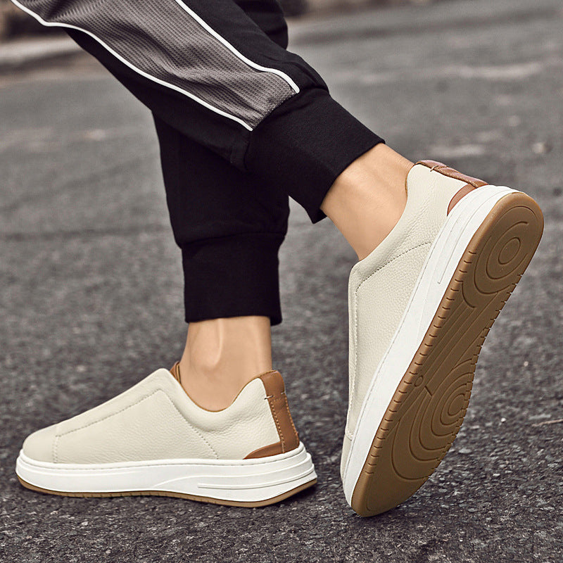 Męskie Buty Slip-On Niskie Podeszwa Gumowa Ręczne Szycie