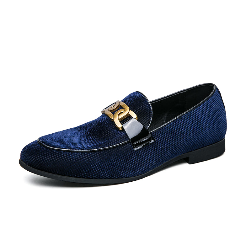 Męskie Buty Slip-On Plus Rozmiar Sztruksowa Cholewka Podszewka Sztuczna Skóra Szpiczasty Nosek Podeszwa Antypoślizgowa
