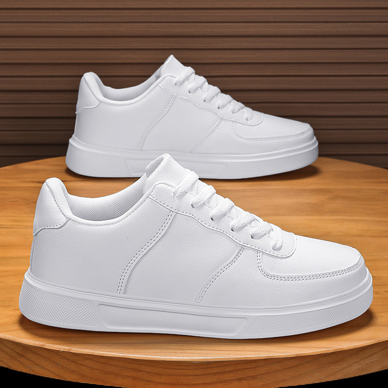 Męskie Sneakersy Wiosenne Duże Rozmiary Sznurowane z Siateczką Podeszwa MD PU Cholewka