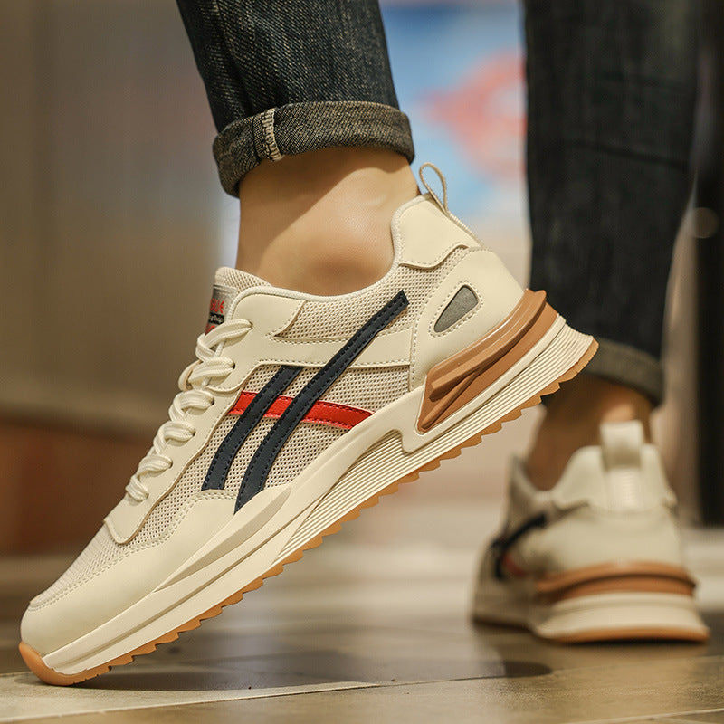 Męskie Letnie Buty do Biegania Oddychająca Cholewka z Siatki Gumowa Podeszwa Niski Profil