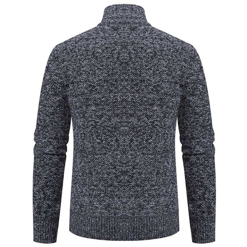 Męski Sweter Kardigan Jesienny z Otwartym Przodem i Luźnym Krojem