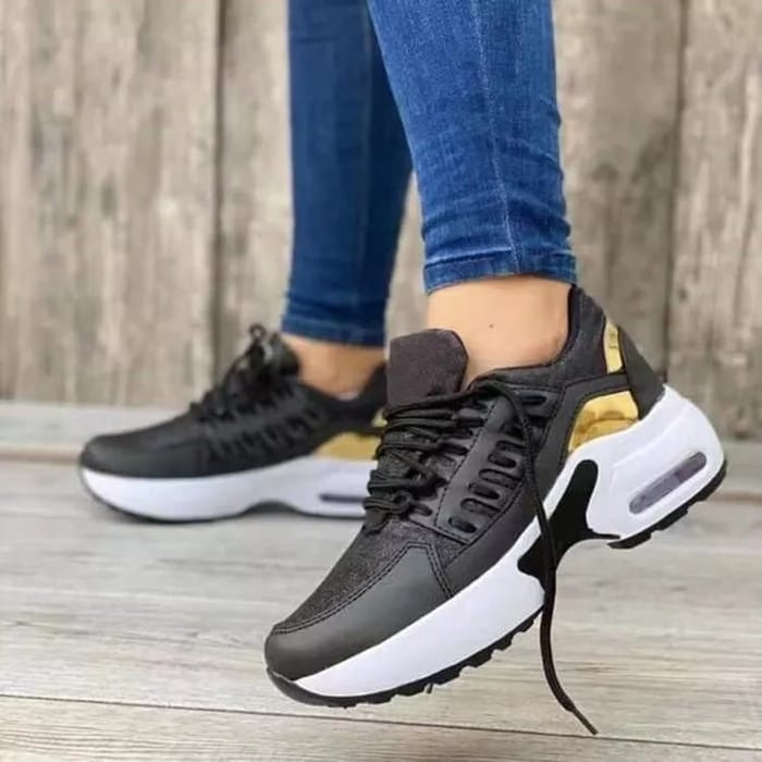 Damskie Buty Wspierające na Cały Rok z Miękką Oddychającą Wyściółką i Amortyzującą Podeszwą