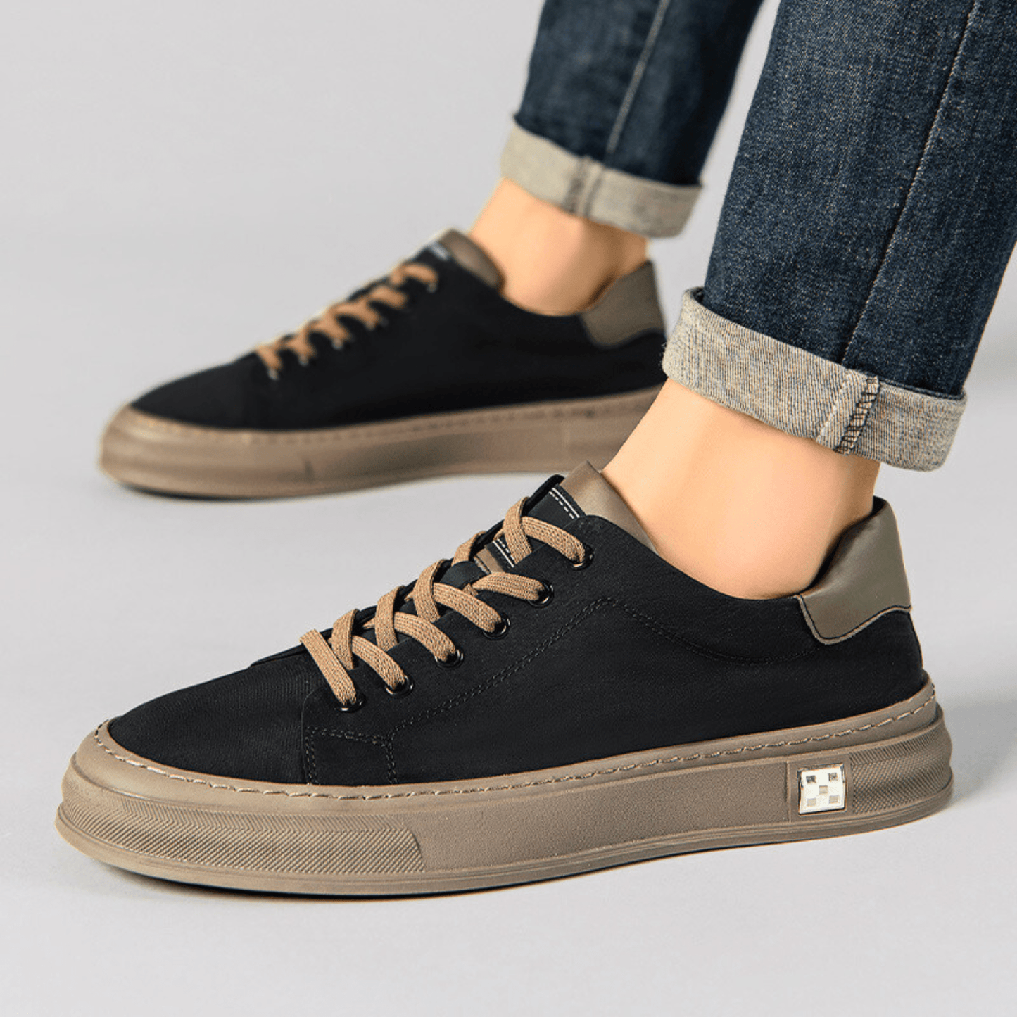 Męskie Sneakersy Niskie Oddychające Lekkie z Amortyzowaną Wkładką