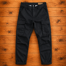 Spodnie Cargo Meskie Slim Fit Z Wieloma Kieszeniami, Regularny Kroj