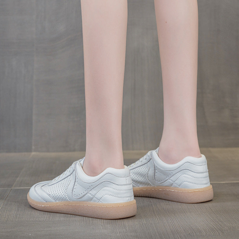 Damskie Buty Na Platformie Z Okraglym Noskiem I Wycieciem Na Plecach