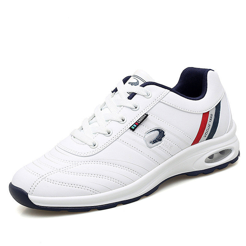 Męskie Sneakersy Sznurowane Niskie z Gumową Podeszwą