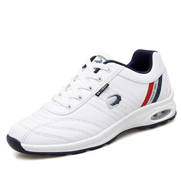 Męskie Sneakersy Sznurowane Niskie z Gumową Podeszwą