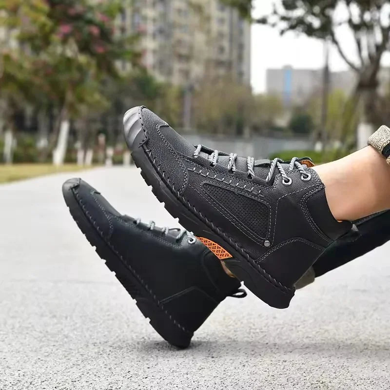 Męskie Buty Eleganckie z Wkładką Ortopedyczną i Wsparciem Łuku Stopy