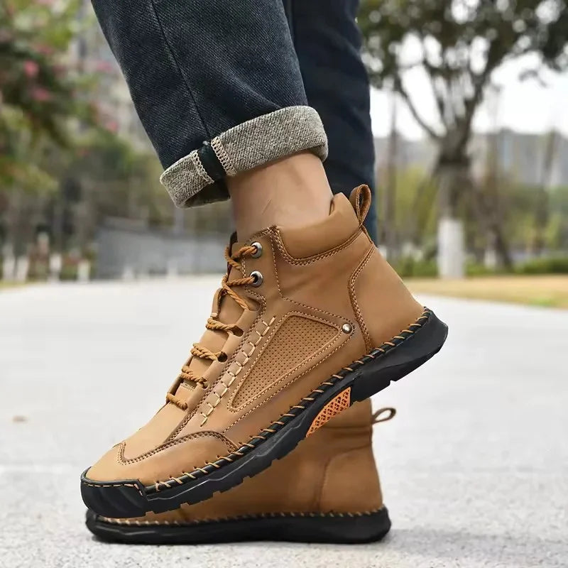 Męskie Buty Eleganckie z Wkładką Ortopedyczną i Wsparciem Łuku Stopy