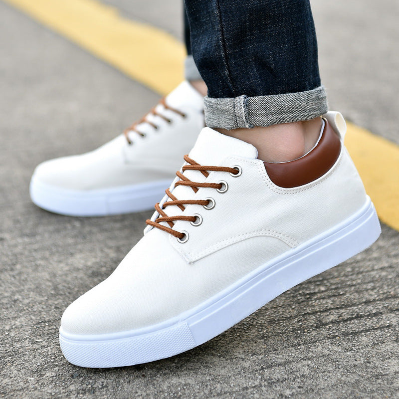 Męskie Sneakersy Canvas Wysokie z Podeszwą Goodyear