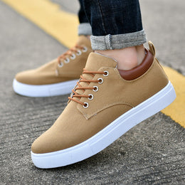 Męskie Sneakersy Canvas Wysokie z Podeszwą Goodyear