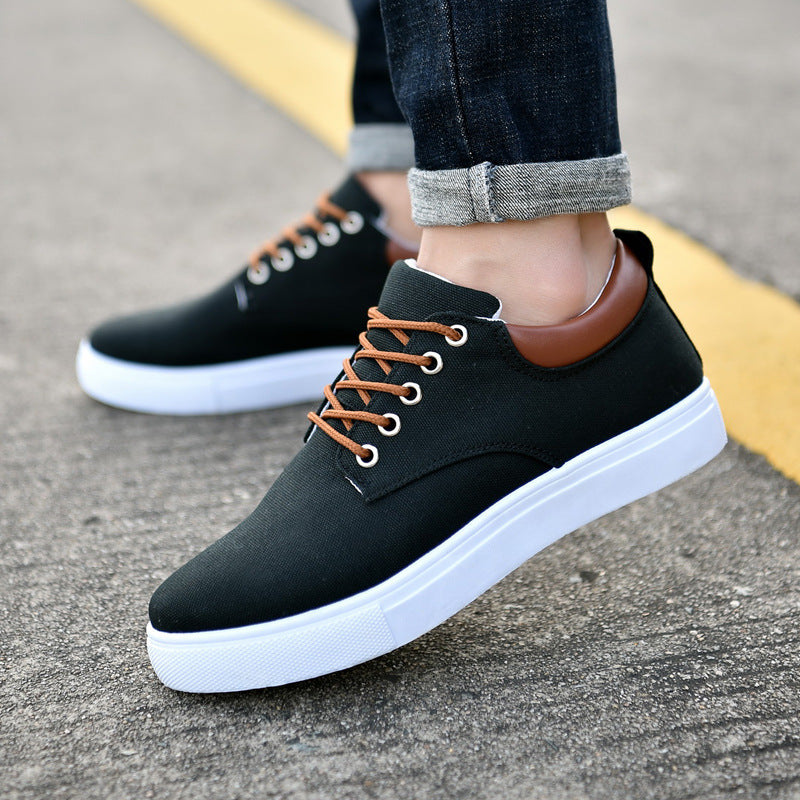 Męskie Sneakersy Canvas Wysokie z Podeszwą Goodyear