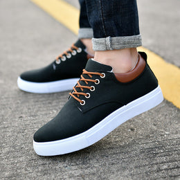 Męskie Sneakersy Canvas Wysokie z Podeszwą Goodyear
