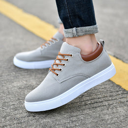 Męskie Sneakersy Canvas Wysokie z Podeszwą Goodyear