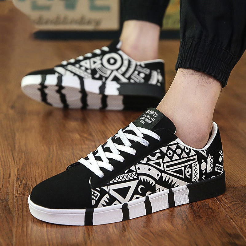 Męskie Sznurowane Buty Canvas w Stylu Sailing z Gumową Podeszwą i Niską Cholewką