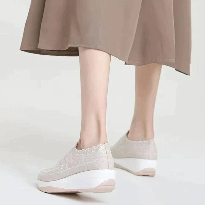 Męskie Letnie Buty Wsuwane Z Siateczkową Cholewką, Okrągłym Noskiem I Wsparciem Łuku Stopy