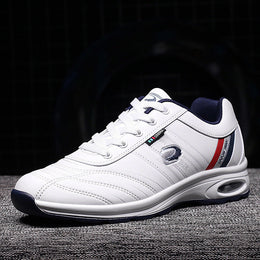 Męskie Sneakersy Sznurowane Niskie z Gumową Podeszwą