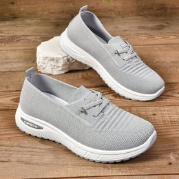 Damskie Sneakersy Wsuwane z Szerokim Noskiem