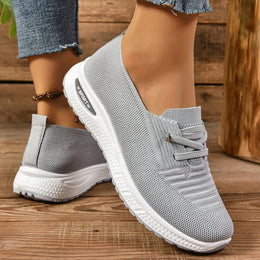 Damskie Sneakersy Wsuwane z Szerokim Noskiem