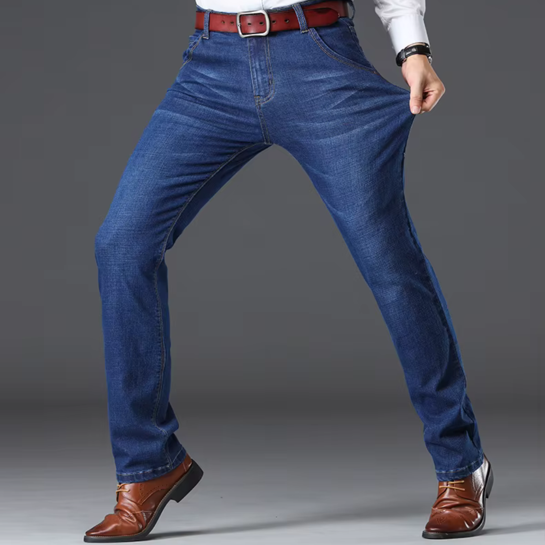 Męskie Jeansy Denim Stretch Klasyczny Krój