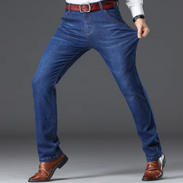 Męskie Jeansy Denim Stretch Klasyczny Krój