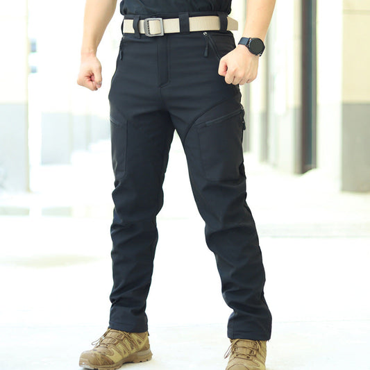 Meskie Taktyczne Spodnie Robocze Soft Shell Multi-Pocket