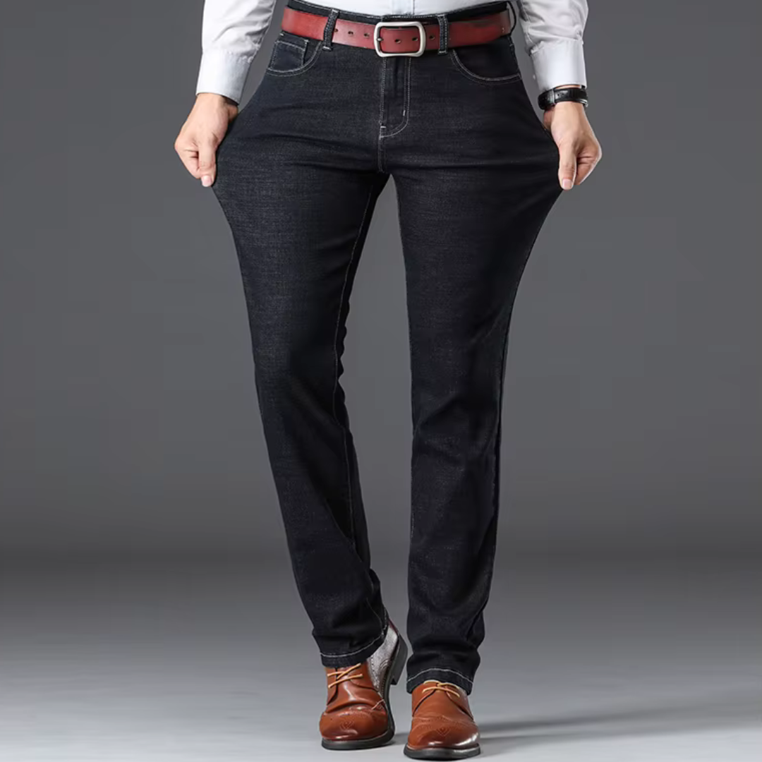 Męskie Jeansy Denim Stretch Klasyczny Krój