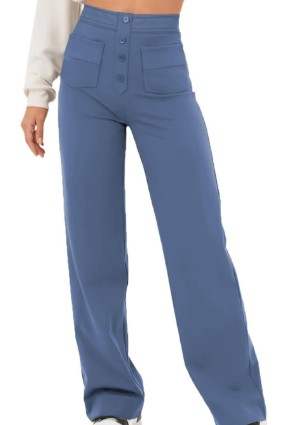 Damskie Spodnie Elastyczne Slim Fit z Gumką w Pasie