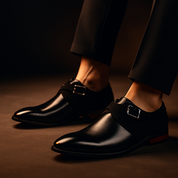 Męskie Buty Typu Derby, Wsuwane, Z Klamrą, Amortyzującą Wkładką, Gumową Podeszwą Zewnętrzną