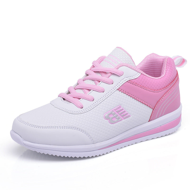 Damskie Sportowe Sneakersy Sznurowane z Okrągłym Noskiem i Lekką Podeszwą EVA