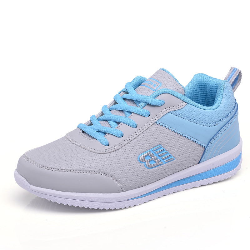 Damskie Sportowe Sneakersy Sznurowane z Okrągłym Noskiem i Lekką Podeszwą EVA