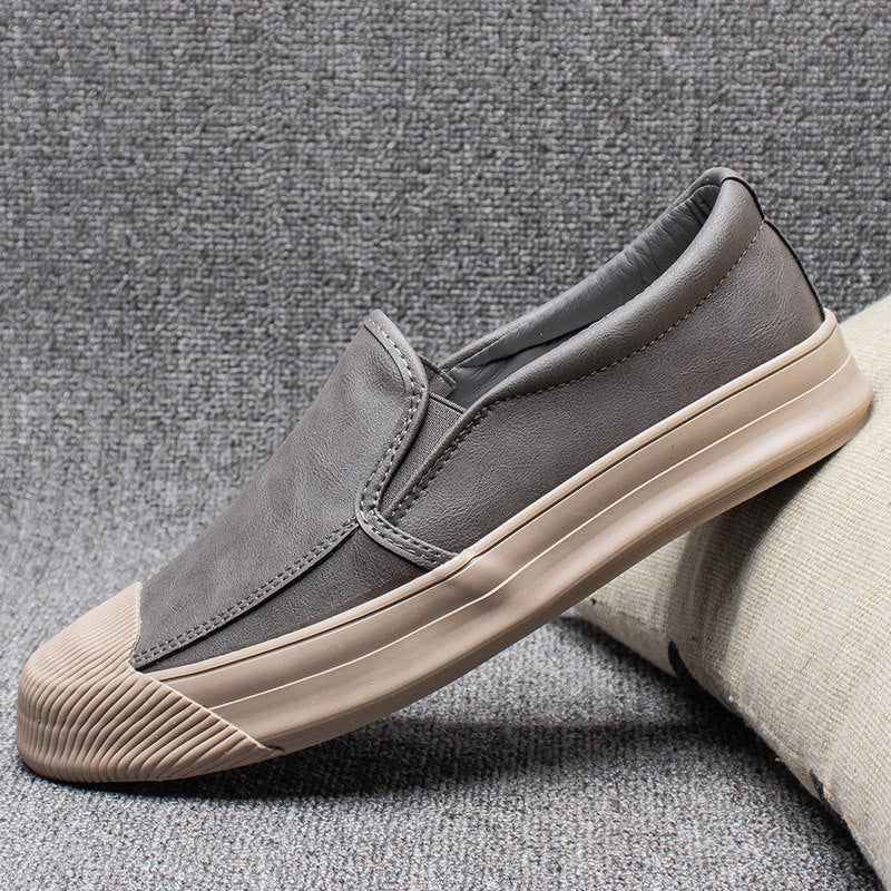 Męskie Buty z Cholewką z PU i Gumową Podeszwą