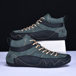 Męskie Sneakersy Falowana Podeszwa Kontrastowe Panele