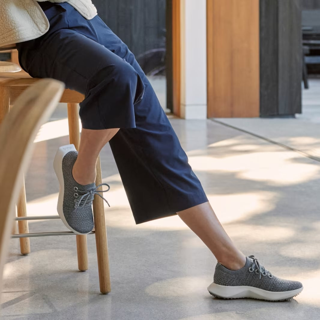 Damskie Sneakersy z Jednoczęściową Dzianinową Cholewką i Przyczepną Podeszwą
