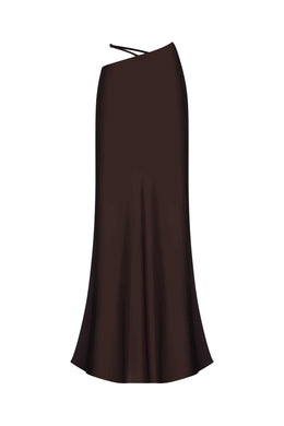 Damska Długa Spódnica Bodycon z Ażurowym Wykończeniem