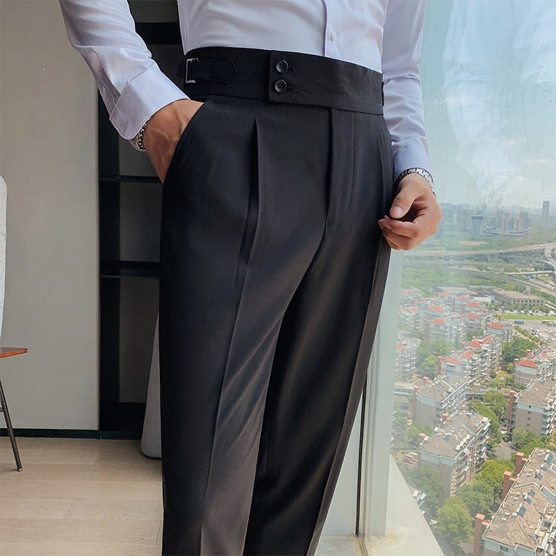 Męskie Spodnie Slim Fit Elastyczne Nowoczesny Krój