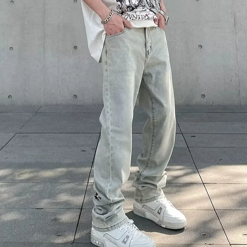 Męskie Jeansy Luźny Krój Oversize Sylwetka