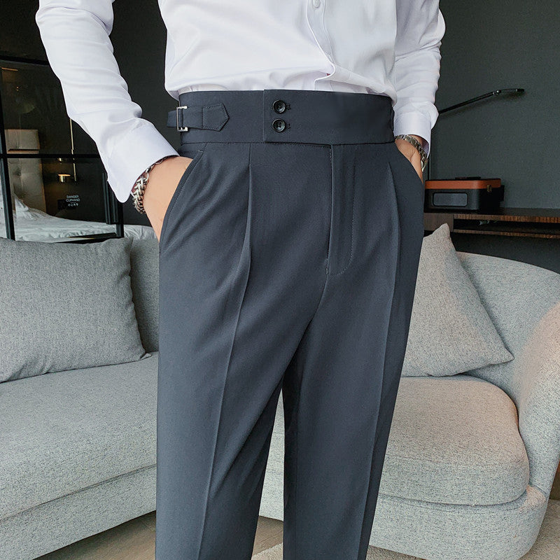 Męskie Spodnie Slim Fit Elastyczne Nowoczesny Krój
