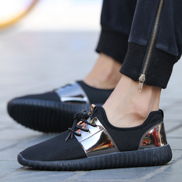 Męskie Wiosenne Sneakersy z Cholewką z Siatki i Gumową Podeszwą