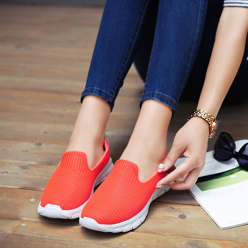 Damskie Buty Medyczne (Nurse Shoes) Plus Size z Płaskim Obcasem i Niskim Wycięciem