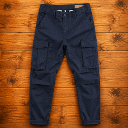 Spodnie Cargo Meskie Slim Fit Z Wieloma Kieszeniami, Regularny Kroj