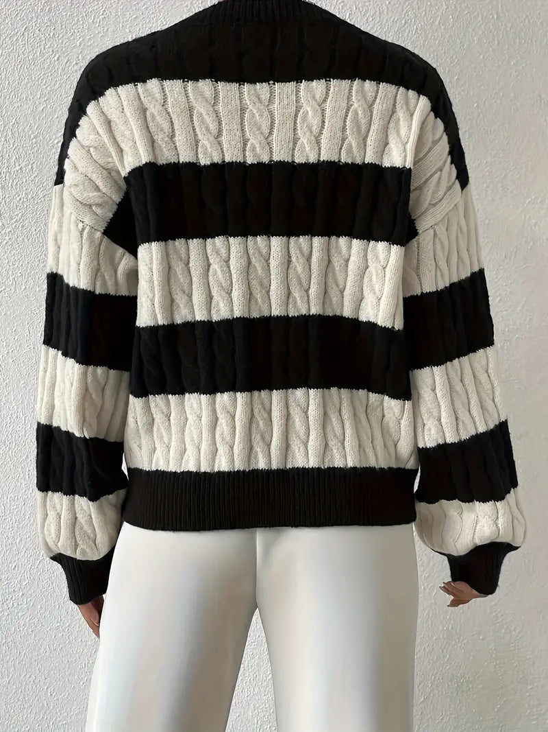 Damski Sweter z Luźnym Krojem i Miękką Strukturą