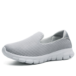 Damskie Buty Medyczne (Nurse Shoes) Plus Size z Płaskim Obcasem i Niskim Wycięciem