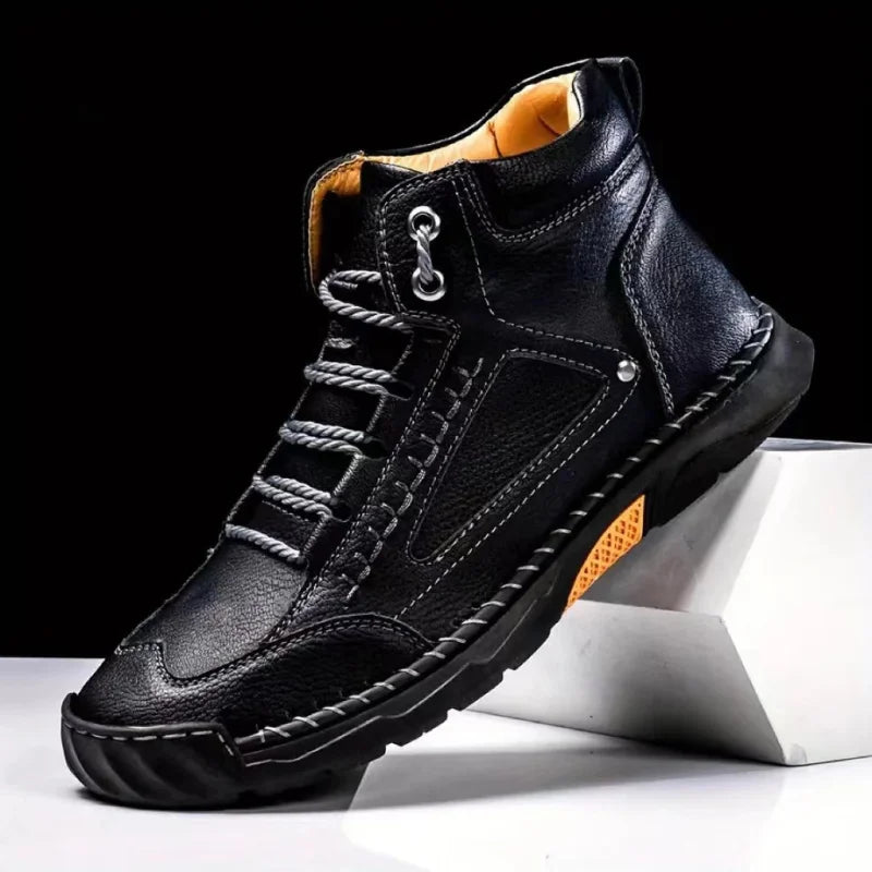 Męskie Buty Eleganckie z Wkładką Ortopedyczną i Wsparciem Łuku Stopy