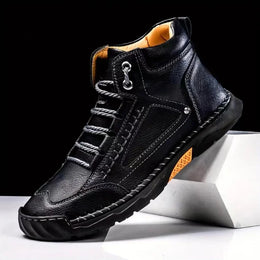 Męskie Buty Eleganckie z Wkładką Ortopedyczną i Wsparciem Łuku Stopy