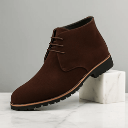 Buty Męskie Za Kostkę Z Profilowaną Podeszwą