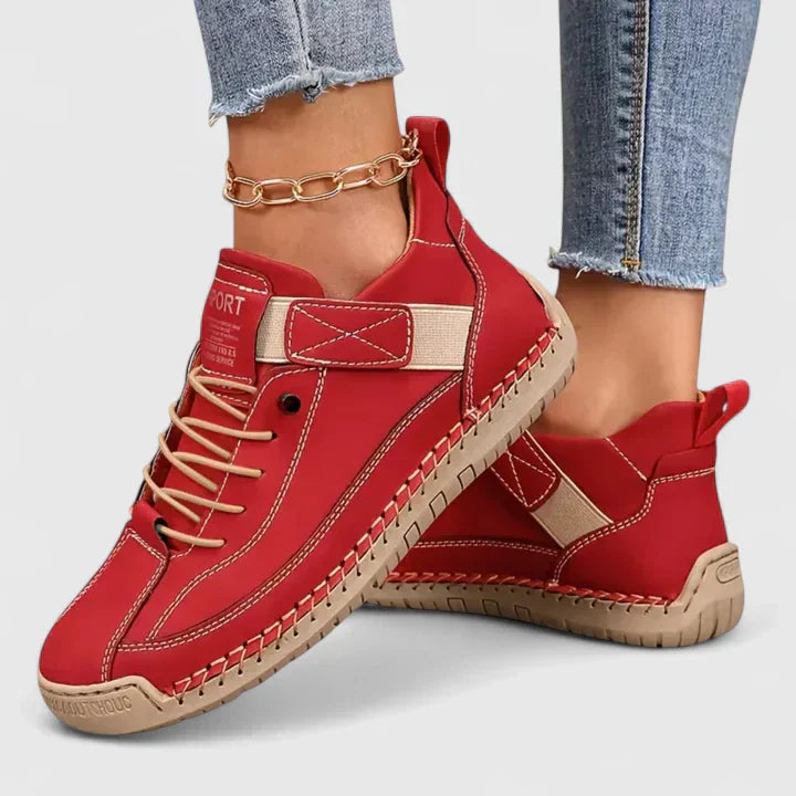 Damskie Sneakersy z Wsparciem Łuku Stopy i Szerokim Noskiem