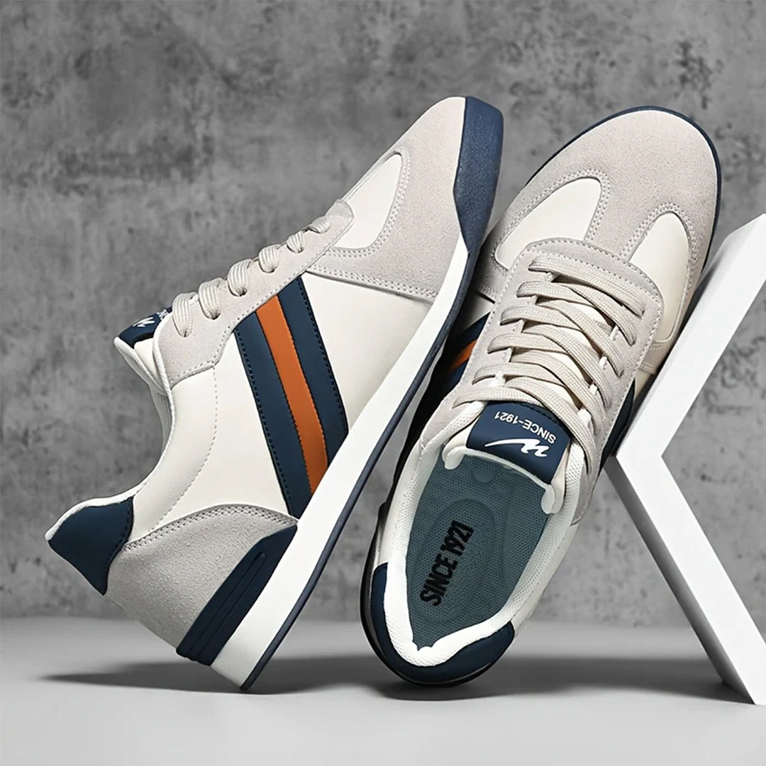Męskie Sneakersy o Niskim Profilu z Paskami i Wygodnym Wnętrzem