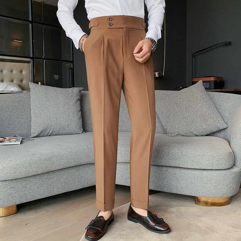 Męskie Spodnie Slim Fit Elastyczne Nowoczesny Krój